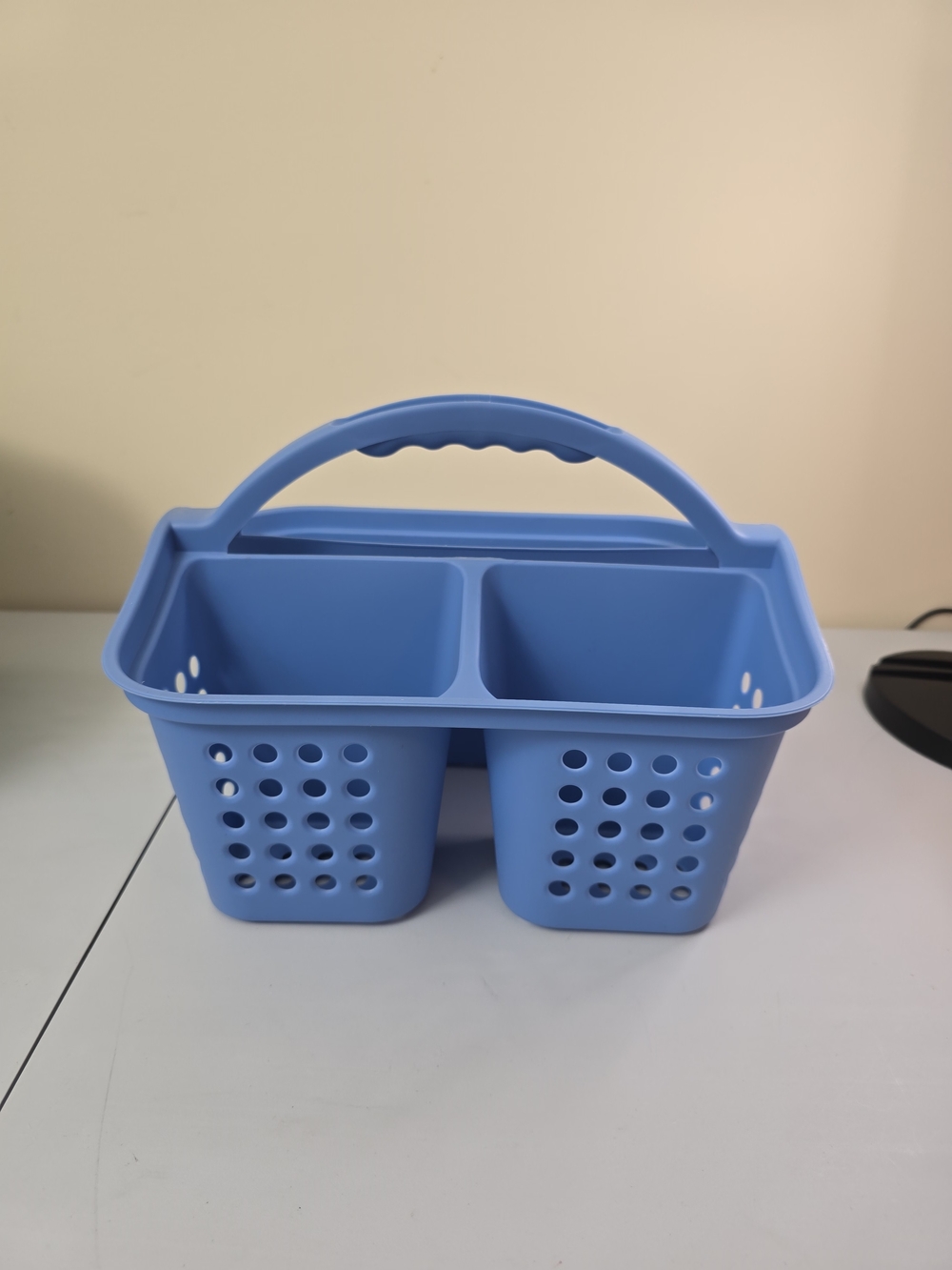 Mainstays Blue Dual-Compartment Toiletry Caddy with Handle